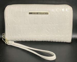 VERY NICE - STEVE MADDEN WRISTLET/WALLET WOMEN'S CREAM COLOR - Foto 1 di 12