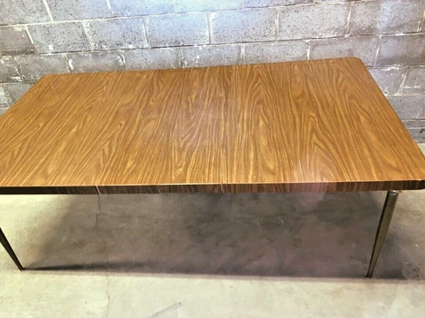 Vintage Mid century Walnut Formica Table Cover