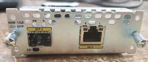 Module d'interface réseau Cisco NIM-1GE-CU-SFP 1 port double mode GE SFP WAN - Photo 1/10