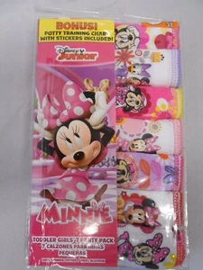Minnie Mouse Panties Toddler/Little Girls' 7-pack Briefs Sizes 2T/3T, 4T, 4, 6,8 - Picture 1 of 9