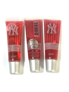 Lot de 3 brillants à lèvres New York Yankee Berry 2 fl oz CHAQUE MLB NEUF - Photo 1/3