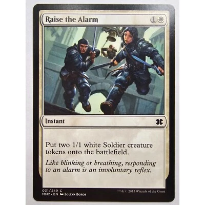 MTG Magic The Gathering Raise The Alarm Instant Card White Fate Reforged 2015 - Image 1 of 2