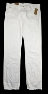POLO RALPH LAUREN Canapa Varick Slim Dritto Elasticizzato Jeans Pantalone Bianco Uomo 36x36 - Foto 1 di 7