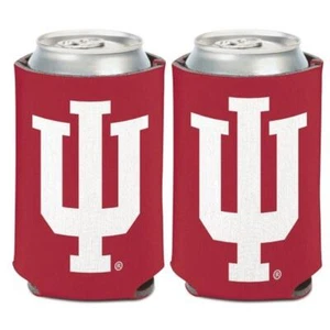 Indiana Hoosiers 12oz Two Sided Can Cooler [NEW] NCAA Coozie Koozie Beer Drink - Picture 1 of 1