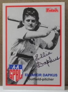 AAGPBL "ELEANOR DAPKUS" SIGNED CARD #48 - Picture 1 of 2