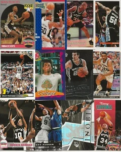 (50) Carte Basket San Antonio Spurs Diverse David Robinson Parker Ginobli - Foto 1 di 3