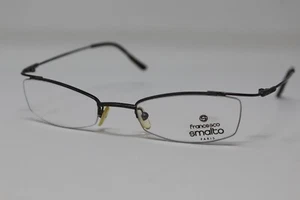 Vintage NOS Francesco Smalto Eyewear Couture Grey Metal Eyeglasses Frames 90's - Picture 1 of 6