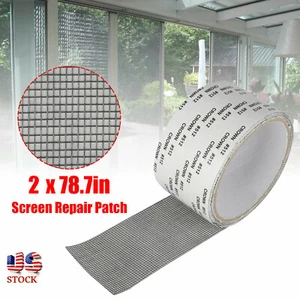 Screen Patch Repair Kit Window Repair Tape Fiberglass Covering Mesh Tool 5*200cm - Picture 1 of 12