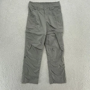 REI Hiking Pants Girls Small 8 Outdoor Convertible Zip Off Shorts Gray Outdoors - Picture 1 of 15