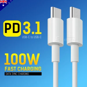 USB Type C to USB-C Cable Fast Charging For iPhone 15 16 Pro Max iPad Air mini - Picture 1 of 9