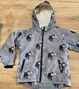 Småfolk Kinder Anorak Wolf für junge Naturfreunde 7-8 Jahre,getragen, wie Neu - Bild 1 von 6