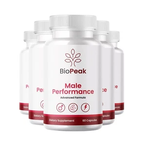 5-Pack BioPeak Male Performance, Bio Peak Male Supplement - 300 Capsules - Picture 1 of 6