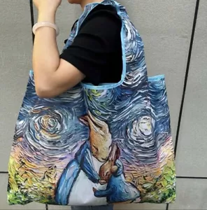 Peter Rabbit Tote Eco Shopper Bag Easter - Picture 1 of 4
