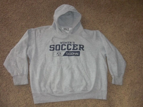 UCONN Women's Soccer gray MV Sport thick Hoodie Sweatshirt Women's 2XL Cover