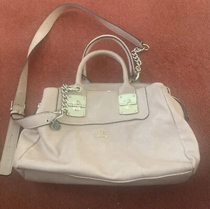 Guess Handbag Blush Pink Silver Hardware Lightly Used Brilliant Condition - Picture 1 of 8