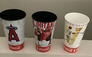 Lot of 3 Shohei Ohtani Souvenir Los Angeles Angels Soda Cups - Picture 1 of 3