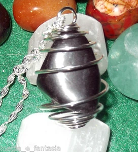 Collana con OSSIDIANA LACRIME DI APACHES cristalloterapia zen chakra minerali - Picture 1 of 1