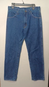 Rustler Jeans Herren 34x32 Blau Dark Wash Baumwolle Straight Fit Denim Workwear - Bild 1 von 13
