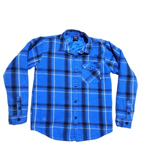 Nike 6.0 Button Up Shacket XL Blue Boys Plaid Skateboarding Casual School Daily - Picture 1 of 20