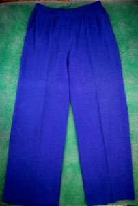 Pantalones de punto Santana azul real de la colección St John para mujer talla 10 - Imagen 1 de 4