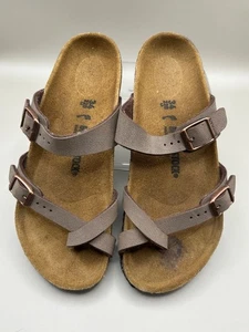 Birkenstock Mayari Kids Girls Sandals Leather Mocha Size 34 Big Kids US 3-3.5 - Picture 1 of 8