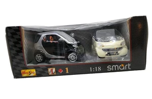 Maisto® Smart® 1+1 ModelCar Special Edition Black and White 1:18 Die-Cast #31852 - Picture 1 of 10