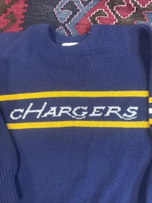 Vintage San Diego Chargers Cliff Engle Pullover Knit Sweater Size XL - Image 1 of 4