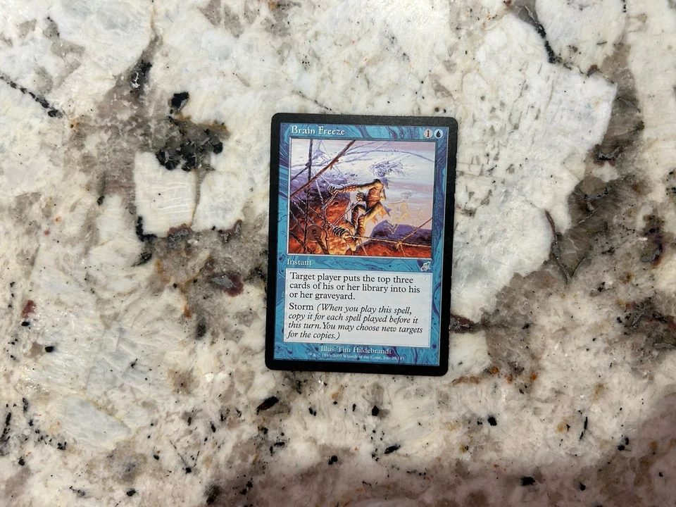 Mtg Brain Freeze - Magic the Gathering Brain Freeze Scourge Played - Image 1 of 2