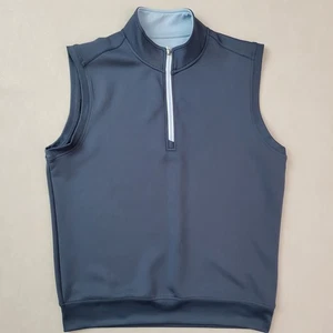 JOHNNIE-O WAKE BLAU DEL PREP-FORMANCE 1/4 REISSVERSCHLUSS PULLOVER WESTE GRÖSSE HERREN MEDIUM - Bild 1 von 9