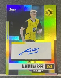 2024-25 Topps Dortmund Team Set Maximilian Beier  Gold Autograph /50 - Picture 1 of 2