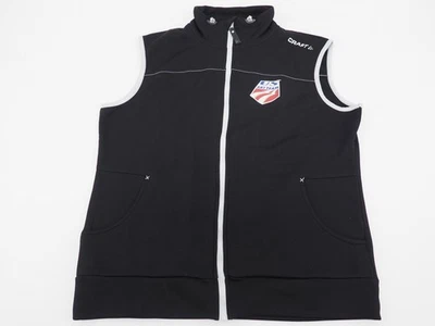 Novo! Colete de lazer feminino Craft US Ski Team preto tamanho grande forrado de lã  - Imagem 1 de 4
