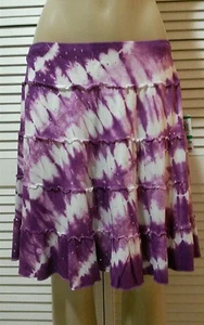 NEW! INC International Concepts Tropical Tie-Dye Skirt Size Large - Picture 1 of 4