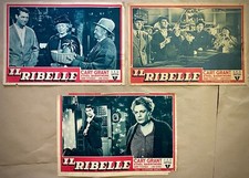 IL RIBELLE- 3 Lobby Card fotobuste originali film- Cary Grant, June Duprez-1944-