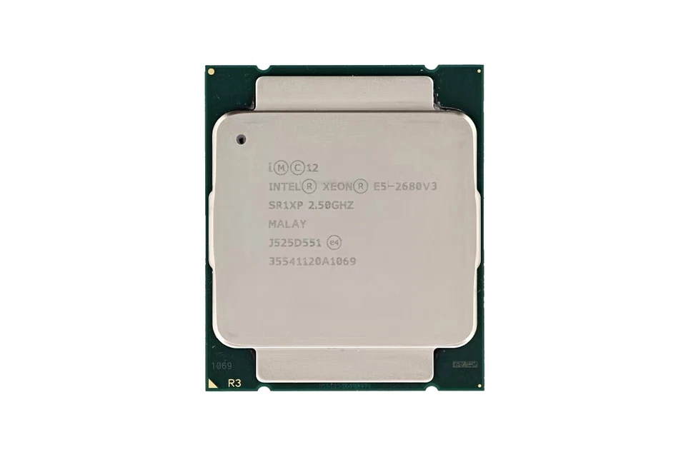 2x Intel Xeon E5-2680 V3 Processor 12-Core 24-Threads 2.50GHz SR1XP 30MB - Image 1 of 1