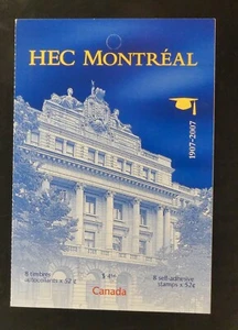 *Kengo* Canada stamp #2209 Booklet BK348 HEC Montreal MNH CV$10 FV:$4.16 @575 - Bild 1 von 3
