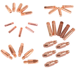 Stromdüse M5 M6 M8 Kontaktröhrchen 0,6 0,8 0,9 1,0 1,2 mm MB150 250 im 5er Pack! - Bild 1 von 6