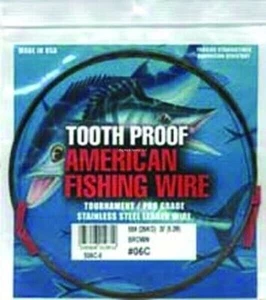 AFW S02C-0 #2 ToothProof Stainless Steel Single Strand Leader Wire 27lb (12 kg) - Picture 1 of 1