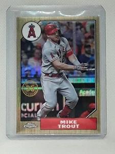 Mike Trout 2022 Topps Chrome Baseball - 1987 #87BC-1 - Los Angeles Angels - Picture 1 of 2