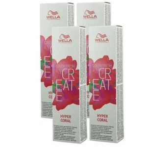 Wella Color Fresh Create 4 x 60 ml - 9 Hyper Coral Set - Bild 1 von 2