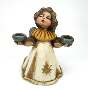 Thun Keramik Engel Bozener Weihnachtsengel Kerzenhalter Christmas Angel Italy #1 - Picture 1 of 4