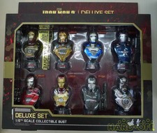 HOT TOYS IRON MAN 3 DELUXE COLLECTIBLE BUST SET HTB 14-20 [8 PCS] 1/6 FIGURE