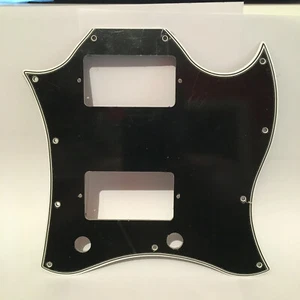Golpeador facial completo BISEL ANCHO de 5 capas negro/blanco para Gibson SG estándar hecho en EE. UU. - Imagen 1 de 5