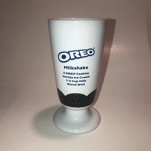 Ceramic Oreo Milkshake Malt Sundae Glasses Mugs Cups Ice Cream Lot Of 2 - Picture 1 of 5