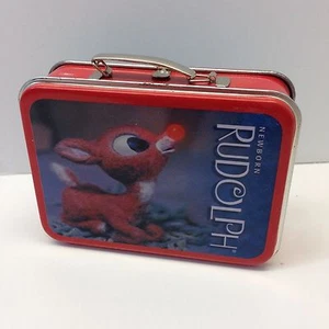 DART FLIPCARDS: MINI METAL LUNCH BOX "PROMO" ITEM RUDOLPH THE RED-NOSED REINDEER - Picture 1 of 7