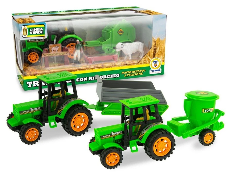 Tractor Con Remolque A Fricción Juguete Para Niños SAR - Imagen 1 de 1