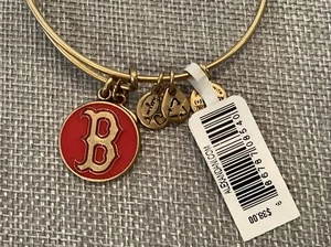 NEU Alex and Ani MLB Baseball rot gold B Boston Red Sox verstellbares Armband - Bild 1 von 5