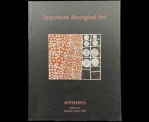 SOTHEBYS IMPORTANT AUSTRALIAN ABORIGINAL ART JUNE 30, 1997 MELBOURNE TIWI MOKUY - Picture 1 of 6