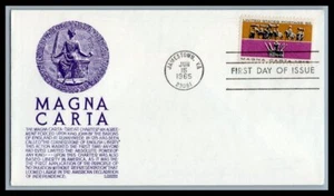 US FDC # 1265 5c Magna Carta Anderson 1965, 9p5754 - Picture 1 of 1