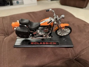 DIECAST MOTORCYCLE CLASSIC HAL 1800 1368 Orange NO MAKE - Picture 1 of 2