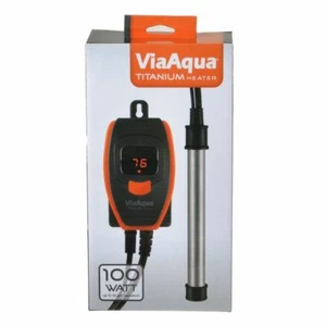 Calentador de tanque de peces Via Aqua titanio para acuario - Imagen 1 de 5